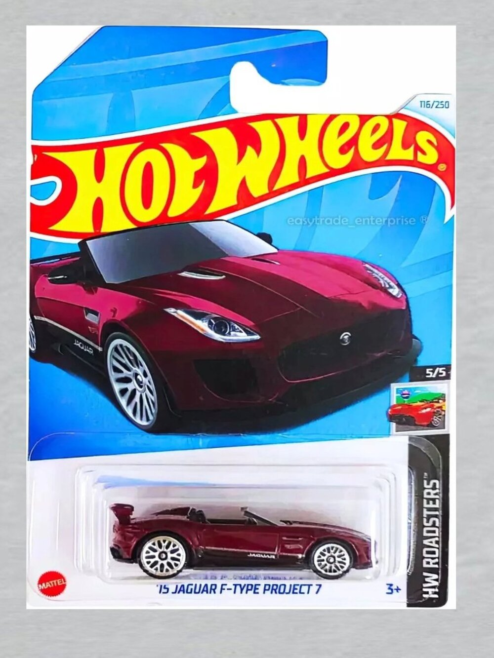 Hot Wheels '15 Jaguar F-Type Project 7 MAROON